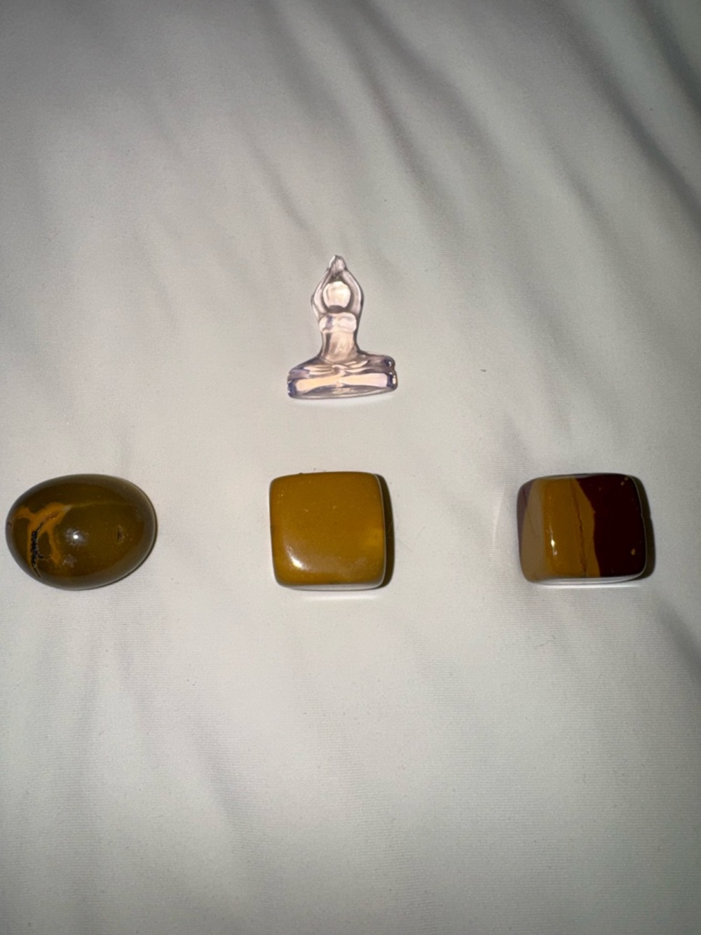 Polished Mookaite Jasper Stones - Yellow Brown Tones | Yoga Body